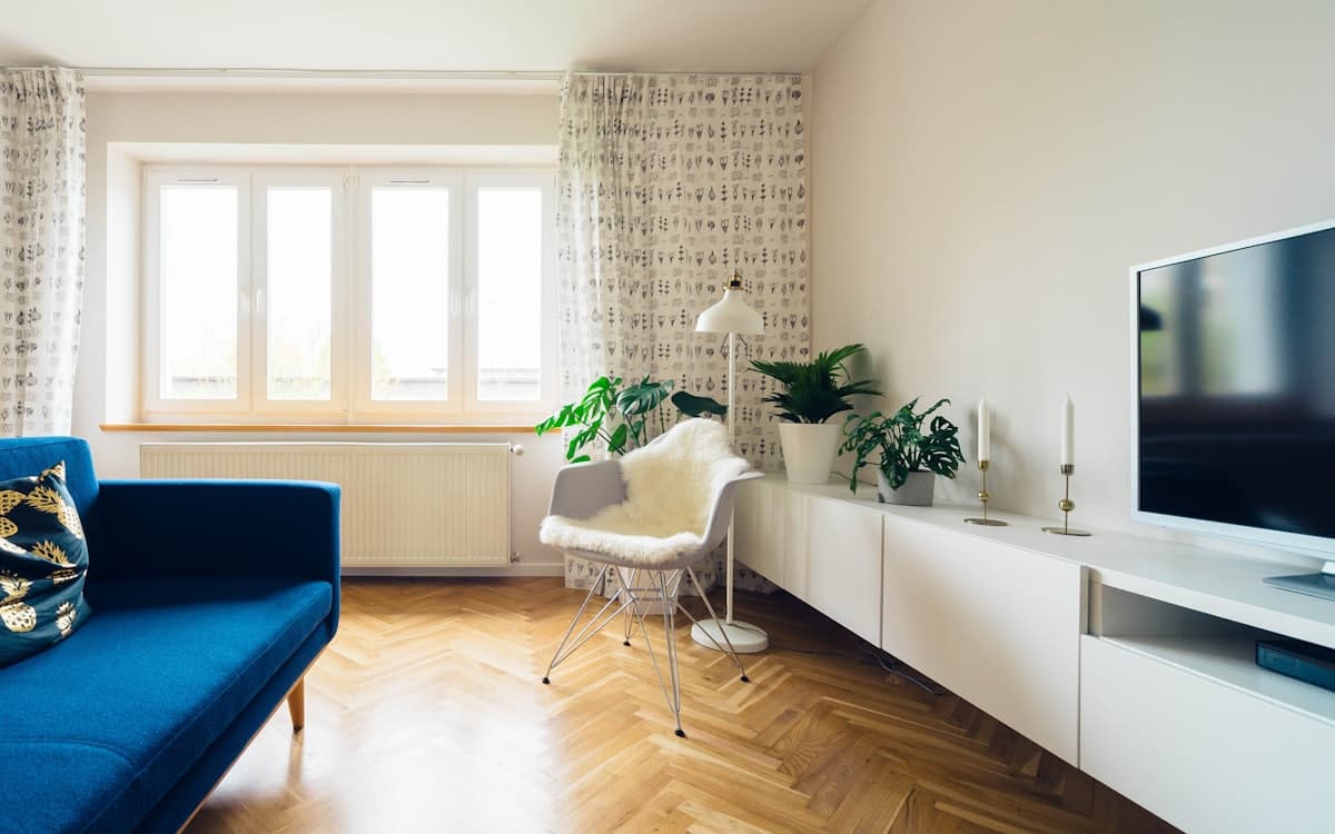 Salón de una vivienda de alquiler vacacional